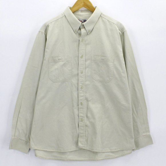 Vintage Mister Pat Primo Men's Casual Designer Beige Button Down Shirt Size XL - Picture 1 of 7
